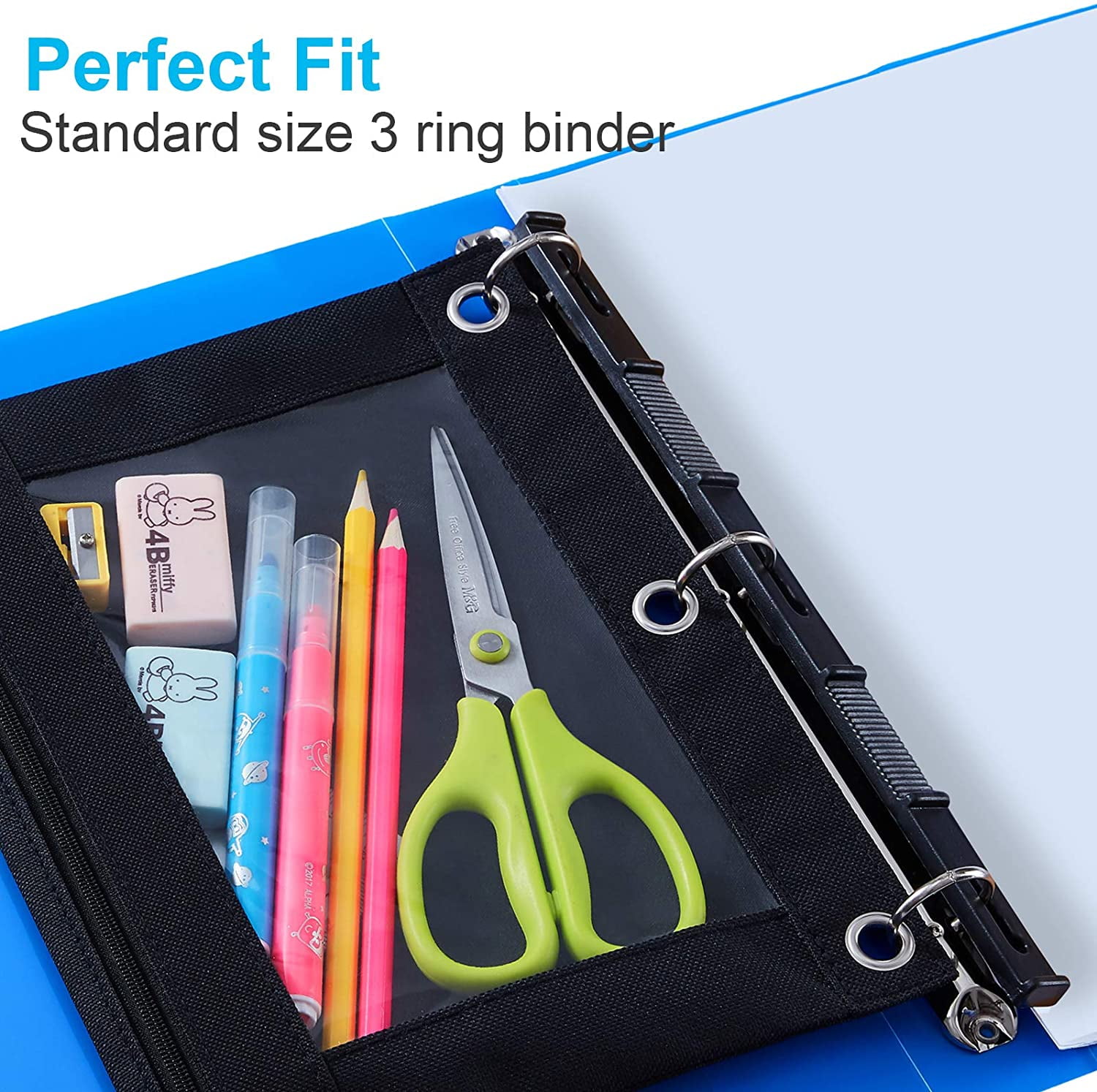 Link Product Solutions Carton of 24 3 Hole Binder Pencil Pouch