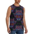 thumbnail image 2 of Daiia Paisley And Owls Printed Men's Tank Tops,Casual Soft Sleeveless Gym Muscle Shirts Bodybuilding Tee-Large, 2 of 8