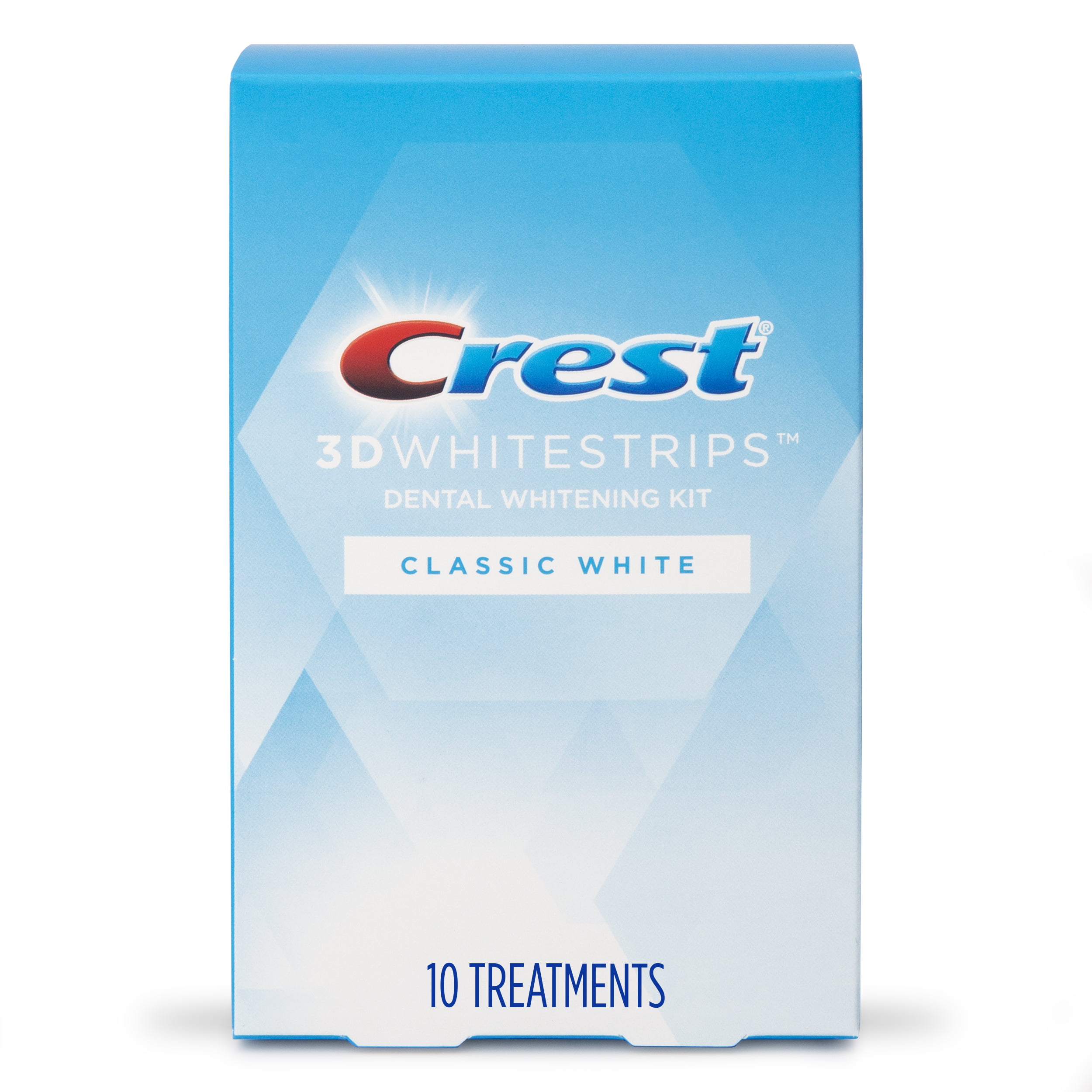 Crest 3DWhitestrips Classic White at Home Teeth Whitening, 20 Strips