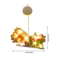 Christmas LED Suction Cup Lights Santa & Reindeer Window Display