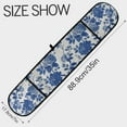 thumbnail image 3 of 35" x7" Double Oven Mitt Heat Resistant Oven Gloves Withstands Up to 200°C for Kitchen Baking & BBQ Blue Floral, 3 of 6