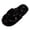 Black, variant on Women Pink Bow Embroidery Fuzzy Faux Fur Thong Flip Flops Warm Flat Soft Sole Open Toe Indoor Fall Winter Fashion Casual House Slippers