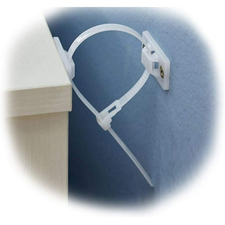6 pack Anti Tip Furniture Wall Anchors Kit Furniture Straps for Baby Proofing Safety Child Safety Straps Earthquake Resistant for Dresser Cabinet Bookshelf,Bearing 150Ib Adjustable Nylon Straps