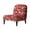 Ho Santa Claus Candy Cane Snowflake Red, variant on ZIATUBLES Slipper Chair Cover Stretch Accent Chair Covers without Arms Removable Furniture Protector with Elastic Bottom for Living Dining Room Home Hotel Decor, Hibiscus Flower Black