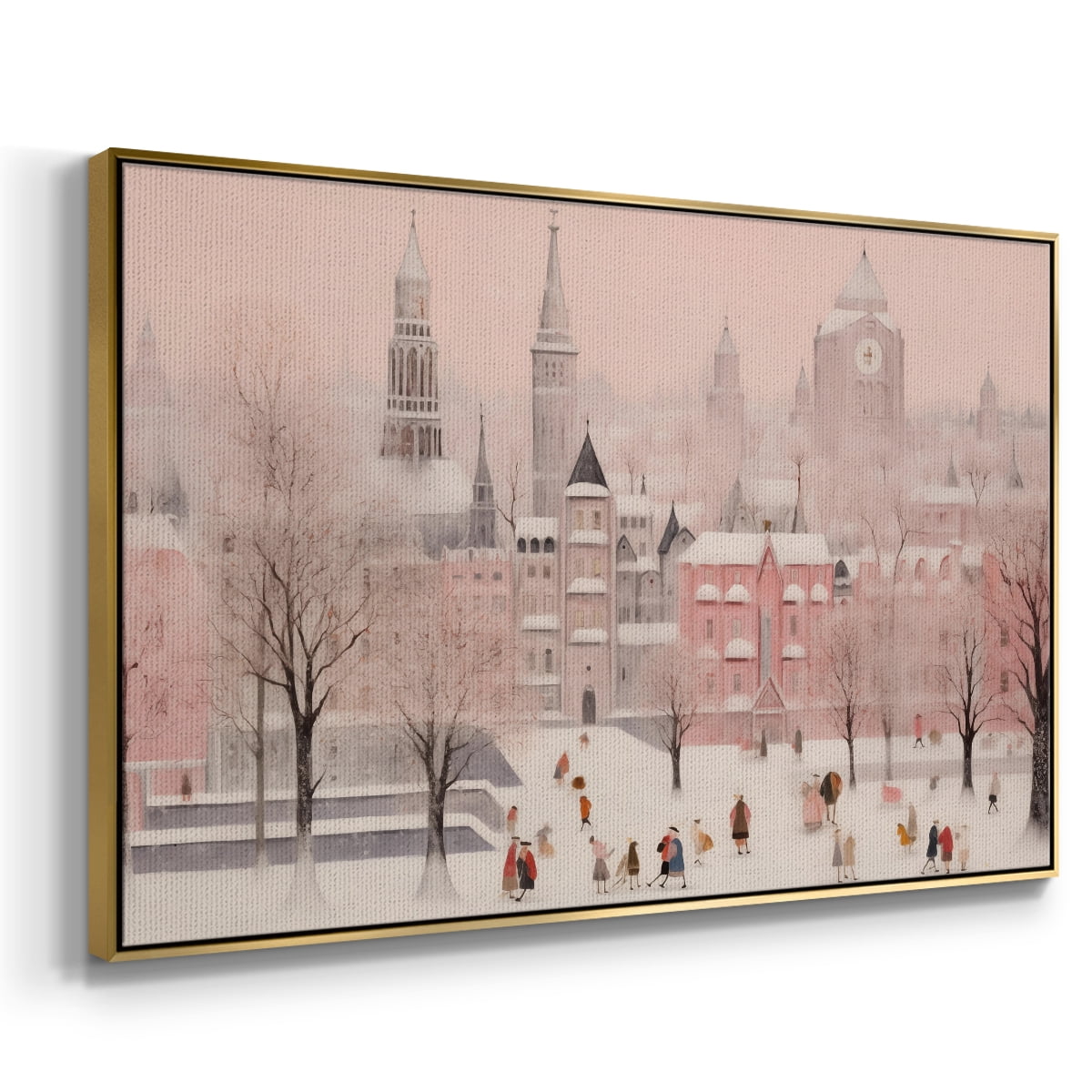 Vintage Landscape-CLXVIII By Wexford Home Framed in Gold Wood Gallery Wrapped Canvas 17 in. x 25 in.