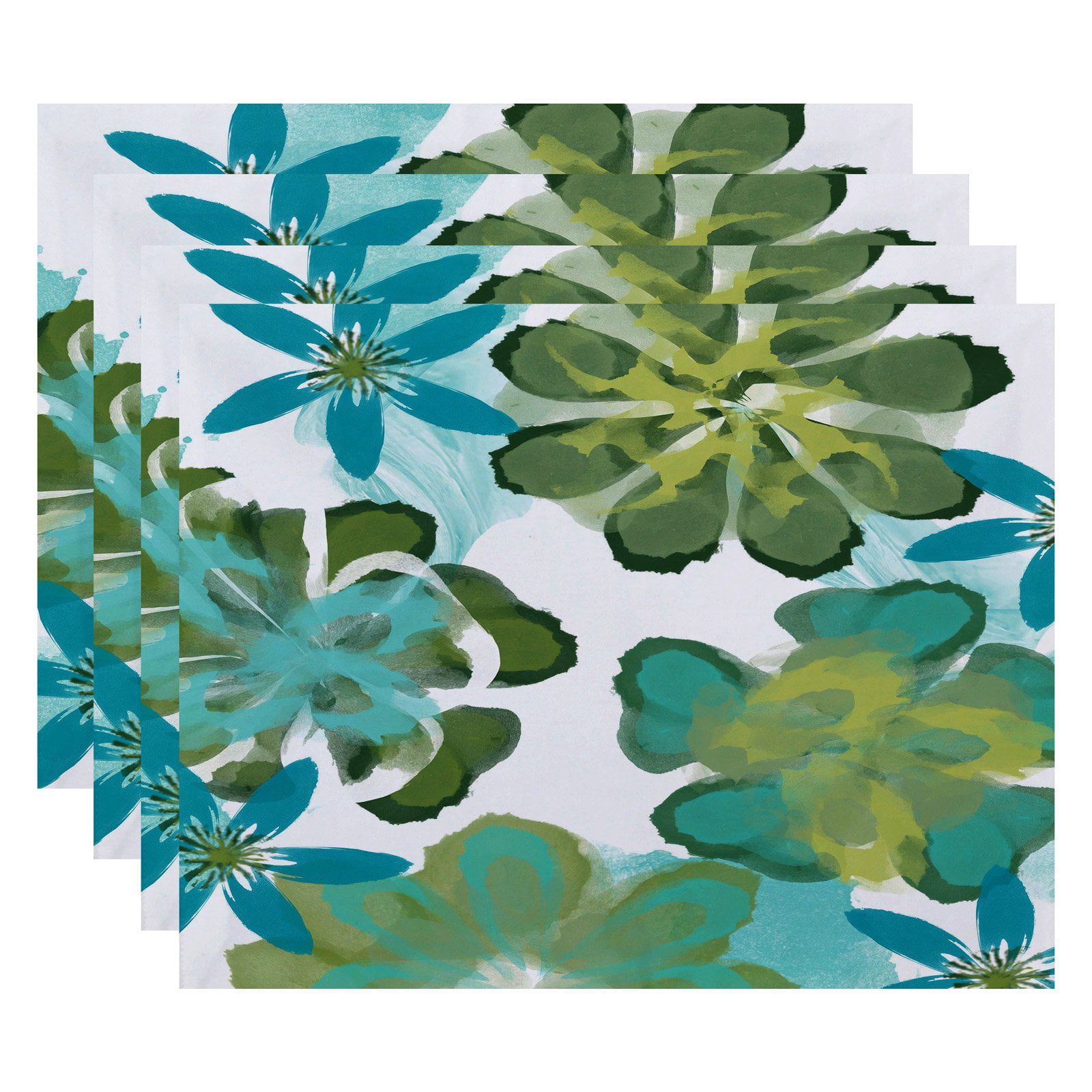 Simply Daisy 18" x 14" Ani Floral Print Placemat (Set of 4)