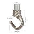 thumbnail image 2 of Unique Bargains Alloy Ceiling Hook 23mmx31mm for Ceiling Pendant Light Plate Nickel, 2 of 5