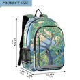 thumbnail image 2 of FORMRS Unisex School Backpack 17" Student Travel Bag with Laptop Compartment, Beige Tree, 2 of 7