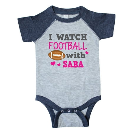 

Inktastic I Watch Football with My Saba Gift Baby Girl Bodysuit