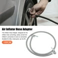 thumbnail image 2 of Unique Bargains 100cm Car Tire Inflator Extension Hose with Undeflatable Chuck Lock Air Pump Tire Valve Connection Pipe, 2 of 6