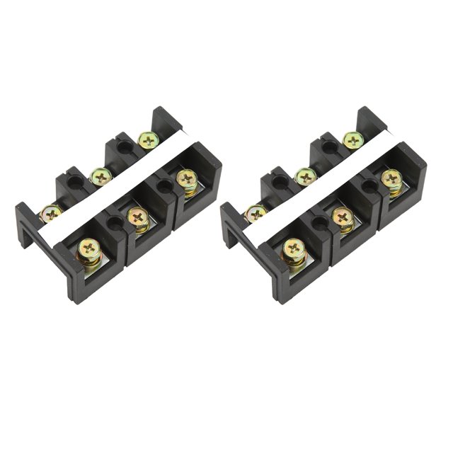 Terminal Block, 60A 600V Heavy Current Terminal Block Easy To Use Compact Structure Nickel Plating Surfaces for Lighting 2 Positions602,3 Positions603,4