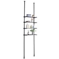 thumbnail image 4 of Bathroom Organizer, Over The Toilet Storage, 4-Tier Adjustable Wood Shelves for Small Rooms, Saver Space Rack, Narrow Cabinet, Rustic Brown, 4 of 5