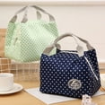 thumbnail image 4 of Insulated Lunch Bag Lunch Box Pouch Striped Reusable Compact Cool Thermal Insulated Lunch Tote Handbag for Student, 4 of 6