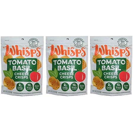 - Cello Whisps, Tomato Basil, Low Carb Keto Snack, 3 Pack
