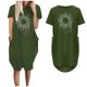 thumbnail image 2 of Vestido suelto de manga corta informal con estampado floral de moda de verano para mujer con bolsillo y cuello redondo Pompotops ghjkhdj13685, 2 of 5