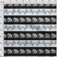 thumbnail image 3 of oneOone Cotton Poplin Fabric Stripe|Elephant & Horse Ikat Print Fabric By Yard 42 Inch Wide, 3 of 4
