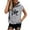 Grey, variant on Workout Tank Tops Woman Women's Plus Size Graphic Hooded Sleeveless Blouse Cami Tops for Women Black L