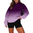 thumbnail image 1 of Sudadera con capucha Onlypuff para mujer, color morado degradado, 1 of 5
