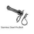 thumbnail image 3 of Everhitch Usa Black Metal Flag Hitch Cover With Stainless Steel Pin Bolt (Fits 2"" Receiver), 3 of 4