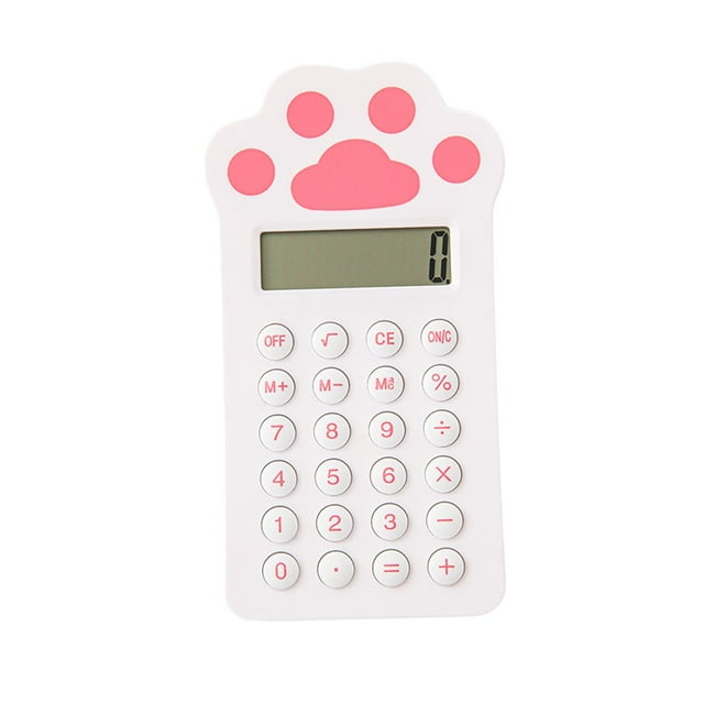 Calculadora pequeña, Calculadora de escritorio digital, Dibujos animados, Tamaño de bolsillo, Calculadora mecánica Calculadoras estándar básicas para , Forma de Forma de