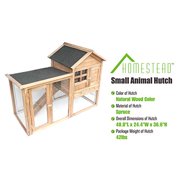 Homestead 86-438 Small Animal Hutch, Natural