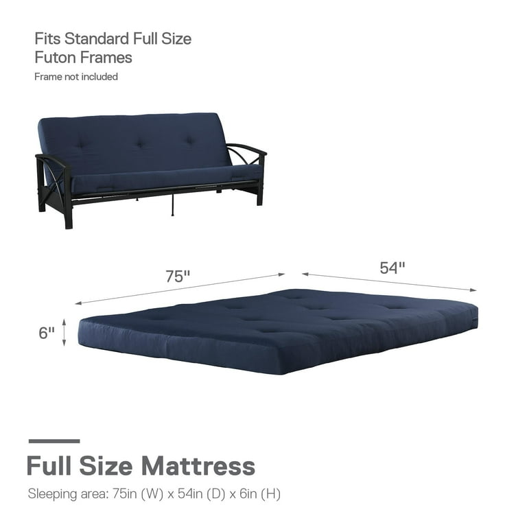 Mainstays 6 tufted futon mattress deals