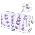 thumbnail image 2 of Lively Lavender Acrylic Pencil Holder Cup 4 Compartments Clear Pen Organizer Makeup Brush Holder Storage for Office Desktop Dorm, 2 of 5