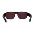 thumbnail image 4 of 90s Classic Wrap Biker Style Driving HD Lens Plastic Sunglasses All Brown, 4 of 5