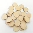 thumbnail image 5 of 100 Wooden Pieces Shape Beech Wood for DIY Arts Craft Project Ready to Paint or Decorate(25mm), 5 of 6