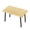 Natural, variant on Ktaxon Wooden Rectangular Patio Dining Table, 47.2" Pine Wood Dining Table for 4, Slatted Kitchen Table for Indoor & Outdoor, Waterproof Tabletop, Brown