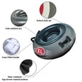thumbnail image 2 of Gray 80x80cm Small Foldable Inflatable Snow Tube - Oxford Cloth Soft Base, Freeze-Resistant Thickened PVC Inner Tube, Sturdy Handles, Quick Inflation/Deflation Valve for Kids & Adults, Portable, 2 of 7