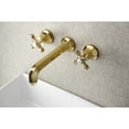 thumbnail image 5 of Kingston Brass  Metropolitan Two-Handle 3-Hole Wall Mount Bathroom Faucet Oil Rubbed Bronze Oil Rubbed, 5 of 5