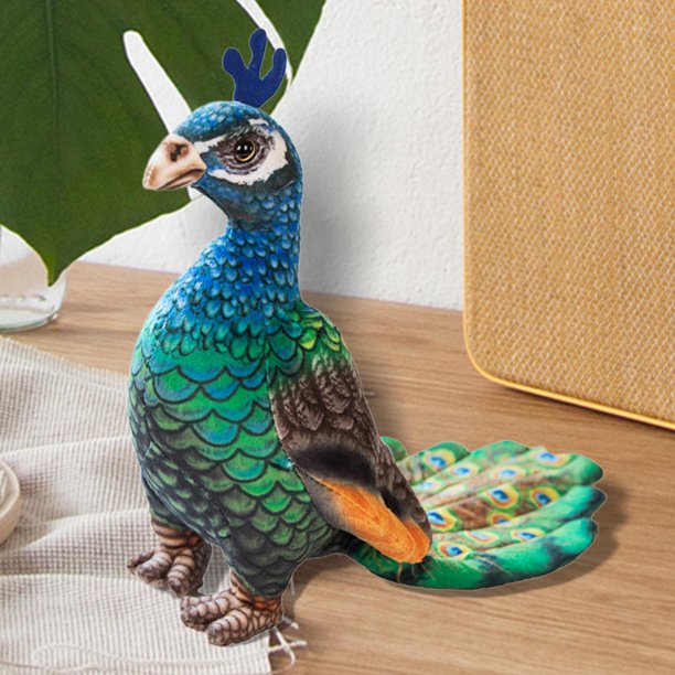Juguetes de Peluche Simulado Hugo Muñecas de Pavo Real