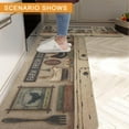 thumbnail image 2 of Farmhouse Kitchen Rugs and Mats Set of 2, Farm Rooster Kitchen Mat Carpet Non-Slip Washable Kitchen Mat for Kitchen Home Decor - 117x30+17x47 Inch, 2 of 7