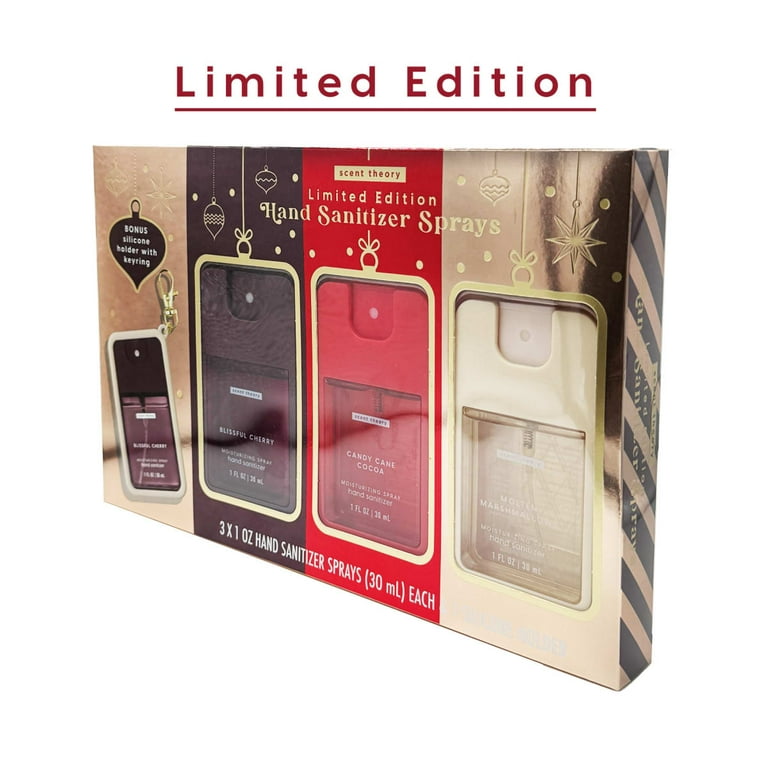Scent Theory Limited Edition Holiday Hand Sanitizer Spray Gift Set, 3 Piece