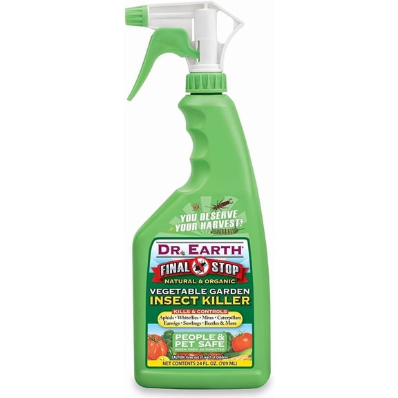 Dr. Earth Garden Insect Killer Spray - Insecticide, Indoor/Outdoor Use - 24OZ