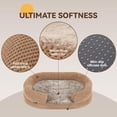 thumbnail image 3 of Dog Beds for Small Dogs with Removable Cover, Memory Foam for Puppy & Cat, Cozy and Soft Pet Bed for Crate, Washable Round Bed with Bolstered Sides, Perfect Small Dog Sofa or Chair for Pet Care, S, 3 of 13
