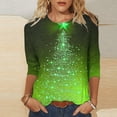 thumbnail image 1 of Neewe Womens Crewneck Long Sleeve Tops MXsual Dots Fall Christmas 2025 Tshirts Shirts, 1 of 5