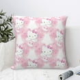 thumbnail image 6 of Hello Kitty Pillow Cover, Square Throw Pillow Cases For Couch Sofa Bed Living Room,Home Decorative, 16"X16", 6 of 9
