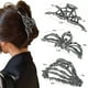 thumbnail image 1 of Pisexur Belleza Maquillaje Accesorios Tela Gótica De Calaveras De Araña Negras Mano Lindas Pinzas Para El Cabello Grandes Para Mujeres Accesorios Pinzas Para El Cabello Gótpara mujeres y hombres, 1 of 2