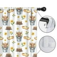 thumbnail image 4 of Blackout Kids Curtains,Highland Cow Bucket Flower Shoe Pattern Childrens Insulated Curtains Set Of 2,Bedroom Essentials,Toddler Room Decor 52"x63", 4 of 5
