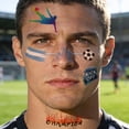 thumbnail image 3 of Tatuajes temporales XMASIR Soccer Sports World Cup 57 piezas, 3 of 9