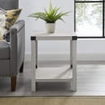 thumbnail image 2 of Walker Edison Sedalia Table d'Appoint Moderne de Style Ferme en Métal, 18 Pouces, Gris Pierre, 2 of 5