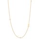thumbnail image 1 of Collar con letras para mujer, plata de ley S925, cadena de clavícula lisa, joyería de moda con temperamento, 1 of 6