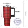 thumbnail image 2 of Christmas 40oz Tumbler– Stainless Steel Insulated Tumbler with Handle and Straw, Large Capacity Travel Cup for Hot & Cold Drinks, 2 of 7