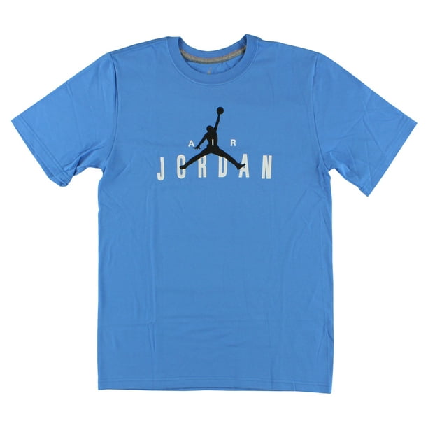 Jordan - Nike Jordan Mens Air Jordan Branded T-Shirt Light Blue ...