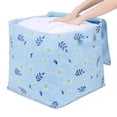 thumbnail image 4 of Unique Bargains 1 Pc Clothes Storage Foldable Storage Bags Blue 17*17*17in, 4 of 7