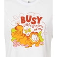 thumbnail image 3 of Garfield - Busy Taking Care Of Me - Juniors Cropped Graphic T-Shirt, 3 of 5