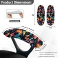thumbnail image 6 of SCRAWLGOD Butterfly Leaf 4 Pieces Comfy Office Chair Armrest Slipcovers Stretchy Gaming Chair Armrest Protector Anti-Dust Breathable Computer Chair Arm Covers, 6 of 6
