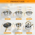 thumbnail image 4 of Tebru 12 Piece Nonstick Stainless Steel Cookware Set, Glass, 4 of 11